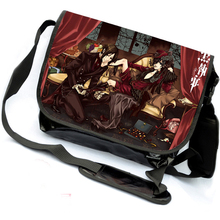 Bolso bandolera de Anime para Cosplay, bolsa de hombro con estampado de Butler Kuroshitsuji Ciel Phantomhive, de color negro 2024 - compra barato
