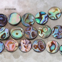 Fahion Jewelry 12MM Natural New Zealand Abalone Shell Round Loose Beads 16" O022 2024 - buy cheap