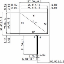 Free shipping New Stock 5.7 Inch 127*98 Resistive Usb Touch Screen Panel 2024 - buy cheap