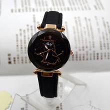 Hot Sale Fashion Brand Women Leather Casual Watch Luxury Analog Quartz Starry Sky Wristwatch Rhinestone Designer Ladies Clock 19 2024 - buy cheap