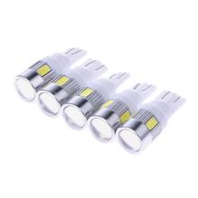 5Pcs White High Power Automotive 3W LED Lights Show Wide Light T10 5630 6SMD Auto Light-emitting Diode Lamp Bulbs Accessorie New 2024 - buy cheap