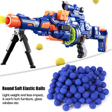 100pcs Rounds Soft Elastic Balls For Rival Zeus Apollo Toy Compatible Gun Bullet Blue Outdoor Sports Training Sports Balls 2024 - купить недорого