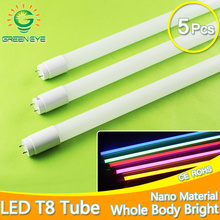 Tubo de luz LED ultrabrillante T8, lámpara fluorescente de neón, blanco frío y cálido, 220v, 110v, 60cm, 600mm, 10w, 5 uds. 2024 - compra barato