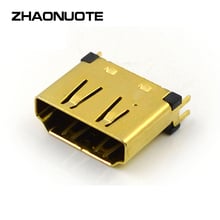 10pcs Gold Plated HDMI HD Connector 1.6 Spacing Plug Base USB Connector 2024 - buy cheap