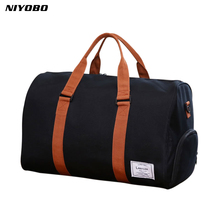 2018 Large Capacity Women Luggage Travel Duffle Bag 35L/25L Weekend Bag Multifunctional Men's Traveling Shoulder Bag 2024 - buy cheap