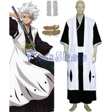 Anime Bleach 10th Division Captain Hitsugaya Toushirou Cosplay Kimono Uniform Suit Men's Costumes Custom-made free shipping 2024 - buy cheap