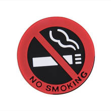 2 шт. Автомобильная наклейка предупреждение не курить автомобильные наклейки-логотипы легко наклеить без наклейка стоп курение Стайлинг автомобиля 2024 - купить недорого
