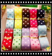 Free shipping 7/8'' 22mm width Grosgrain ribbon printed Dots ribbon tape DIY hairbow clothing accessory gift package 2024 - buy cheap