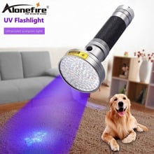 AloneFire 18W 100Led High power UV Flashlight torch 395nm ultraviolet scorpions pet urine Leakage Detection led light AA Battery 2024 - buy cheap
