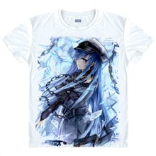 Coolprint Japanese Akame ga Kill! anime  t-shirt anime Esdeath cotton shirt Cosplay christmas halloween Costumes anime clothing 2024 - buy cheap