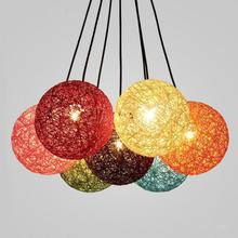 Retro Vintage Rope Pendant Light Loft Creative Personality Industrial Pendant Lamp Edison Bulb American Style For Living Room 2024 - buy cheap