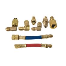 Universal High-end R134a Cool Gas Transforming Joint R-12 A/C Air Conditioning Manifold Converting Brass Adapter Hose Set 2024 - buy cheap