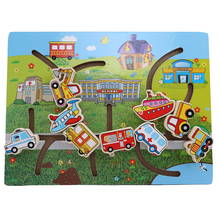 Education Puzzle Wooden Maze Puzzle Animal Traffic Matching Intelligence Early Childhood Education Children's Educational Toys 2024 - buy cheap