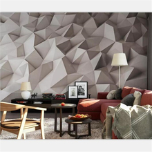 beibehang Custom living room bedroom wallpaper mural 3D modern geometric background wall decoration painting sofa TV background 2024 - buy cheap