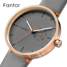Fantor Men's Minimalist Stylish Luxury Brand Casual Quartz Men Wristwatch Business Sport Leather Watch for Man 2024 - buy cheap