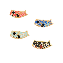 Japanese Koi Metal Enamel Brooch Personality Fashion Color Fish Flag Badge Pin Trendy Costume Backpack Jewelry Accessories Gift 2024 - buy cheap