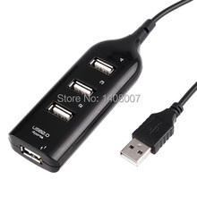 2015 wholesale 480 Mbits High Speed Mini 4 Port USB 2.0 Hub 60cm Cable Length USB Port For Laptop PC Computer Laptop 2024 - buy cheap