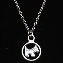 20pcs New Fashion Necklace 15mm circle scotty dog Pendants Short Long Women Men Colar Gift Jewelry Choker 2024 - buy cheap