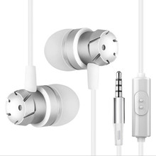 3.5mm Earphones for Asus Zenfone 4 Selfie ZB553KL ZD553KL Bass Stereo Metal HIFI In Ear Earpiece with Mic Headset fone de ouvido 2024 - buy cheap