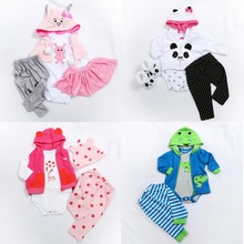 Bonecas reborn, acessórios de boneca, roupas infantis, brinquedo, super fofo, traje de menina menino, cabe 45-48cm/58-60 bebes, roupas de boneca reborn 2024 - compre barato
