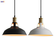 Iwhd-lustre pingente com estilo loft, luminária pendente vintage para decoração industrial, com lâmpada estilo retrô, para sala de estar 2024 - compre barato