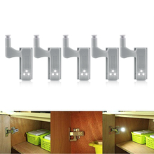[DBF] 2/5pack Hinge LED Sensor Light For Kitchen Cabinet Cupboard Closet Night Lights, Living Room/Bedroom/Wardrobe Night Lights 2024 - buy cheap