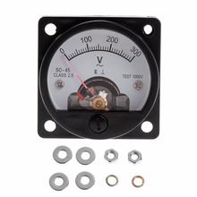 Voltmeter SO-45 AC 0-300V Round Analog Dial Panel Meter Voltmeter Gauge Black 2024 - buy cheap