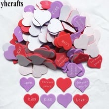 1bag/Lot.Love Kiss Forever heart foam stickers Valentine's day crafts Wedding party decoration Kids diy toys Kindergarten craft 2024 - buy cheap