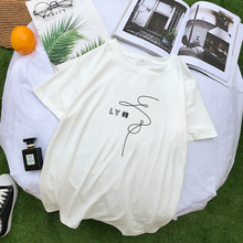 Camiseta de verano de estilo Kpop para mujer, remera de manga corta Harajuku, playera informal coreana Tumblr para mujer, ropa urbana 2024 - compra barato
