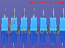 10pcs CED 2.5mm CEL 10mm 3.175mm shank Carbide End Mill Engraving Bits CNC Rotary Burrs Set corn milling cutter PCB router bit 2024 - buy cheap