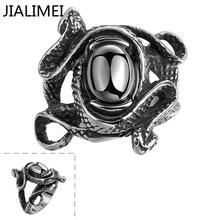 Drop Shipping Mens Cool Fashion Black Ring Stainless Steel Jewelry Egyptian Pattern Fashion Jewelry R101 2024 - buy cheap