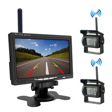 Monitor de pantalla HD inalámbrico para coche, cámara de visión nocturna HD para RV, camión, autobús, barco, remolque, Campers, 7 pulgadas 2024 - compra barato