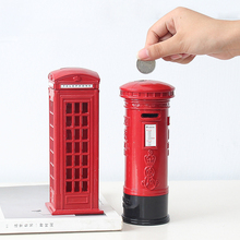 Hucha de Metal para decoración o regalo, Buzón Rojo de la calle de Londres, Reino Unido, cabina telefónica, hucha 2024 - compra barato
