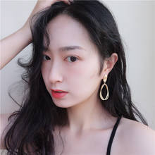 AENSOA Korean Gold Metal Earrings for women 2019 Irregular Unique Geometric Statement Drop Earrings Fashion Jewelry 2024 - buy cheap