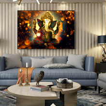 Hindu Gods Wall Art Canvas Prints Ganesha Gods Canvas Paintings On The Wall Classical Hinduism Decorative Pictures Home Decor 2024 - buy cheap