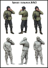 Kit de modelo de figura de resina sin pintar, TANKMAN soviético de la Segunda Guerra Mundial, 1/35 2024 - compra barato