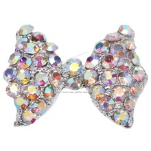 100 pcs DIY 3D Alloy Rhinestone bow tie Nail Art tip Glitter Decoration 0142602 2024 - buy cheap