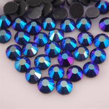 Diamantes de imitación SS6 SS10 SS16 SS20 SS30 AB Color negro DMC para decoración de prendas de vestir 2024 - compra barato