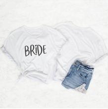 Skuggnas Team bride couple t-shirt grunge 90s fashion bride squad clothing Bride To Be Women tee Weeding tumblr T shirt 2024 - buy cheap