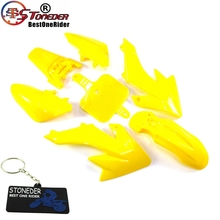 STONEDER Yellow Fairing Plastic Fender Kit For CRF50 XR50 50cc 70cc 90cc 110cc 125cc 140cc 150cc 160cc Piranha Pitsterpro DHZ 2024 - buy cheap