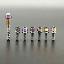 1pcs M6X35mm Titanium Ti Taper Head Bike Headset Caps Screws&6pcs M5X16mm With Washers Bicycle Bolts Cycling Screw 2024 - buy cheap