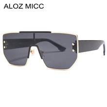 ALOZ MICC Fashion Women Sunglasses 2019 Oversized Square High Quality Metal SunGlasses Men Black Unisex Retro Goggles Q508 2024 - buy cheap