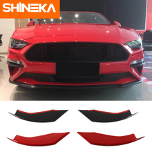 Car Stickers For Ford mustang 2018 carbon fiber Front Fog Light Eyelid Decoration Cover for Mustang 2018+Car Styling Accessories 2024 - buy cheap