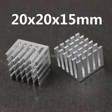 8 piezas Lote 20x20x15mm disipador de calor de aluminio radiador disipador de calor para Chip IC 2024 - compra barato