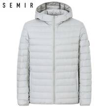 SEMIR 90% утиный пуховик для мужчин, сверхлегкая теплая зимняя куртка, Мужская куртка-пуховик, Мужская одежда, повседневная верхняя одежда, пальто с капюшоном 2024 - купить недорого