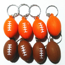 100 piece/pack Fashion PU Rugby Chain Key Orange Coffee Romantic Keyring Car Key Chain Bag Key Ring  Gifts 2024 - buy cheap