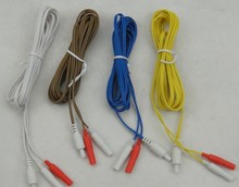 Hwato-instrumento electrónico de acupuntura SDZ-II, Cable de salida de plomo, dispositivo de electroacupuntura, 2 piezas 2024 - compra barato