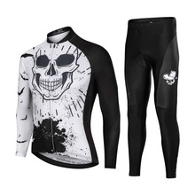 Conjunto de roupas de ciclismo, para a primavera e verão, roupas esportivas de manga comprida para bicicleta, conjunto esportivo para mtb