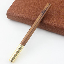 vintage Wood Body ballpoint pen ball pens Brass ball roller pen metal cap Stationery School supplies Canetas escolar 2026 2024 - buy cheap