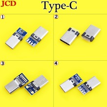 JCD For Android DIY OTG USB-3.1 Welding Male jack Plug USB 3.1 Type C Connector with PCB Board Plugs Data Line Terminals usb 3.1 2024 - buy cheap